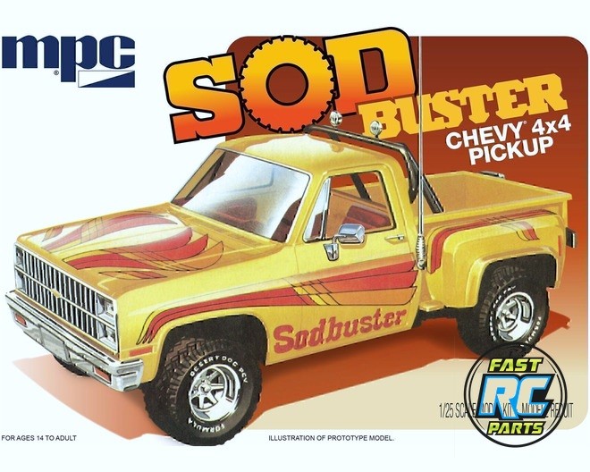MPC 1/25 1981 Chevy Stepside Pickup Sod Buster Plastic Model Kit MPC972