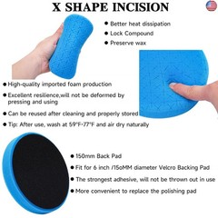 10pcs Polishing Buffing Pads for Drill – 6 Inches Car Polishing kit, Car Foam