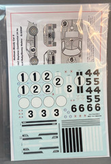 1/32 Starfighter Decals 3001 for Ford GT Mk II 1967 Daytona 6 cars