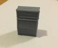 1/24 1/25 Resin Guitar Amplifier Head & Speaker Cabinet for Model Car Dioramas