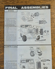 AMT Model Car 1932 Ford Victoria “The Deuce” Original Assembly Instruct Manual