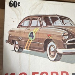 Palmer Road Series 1:32 ’49 Ford Tudor Unassembled Kit, Decals, Chrome, Clear