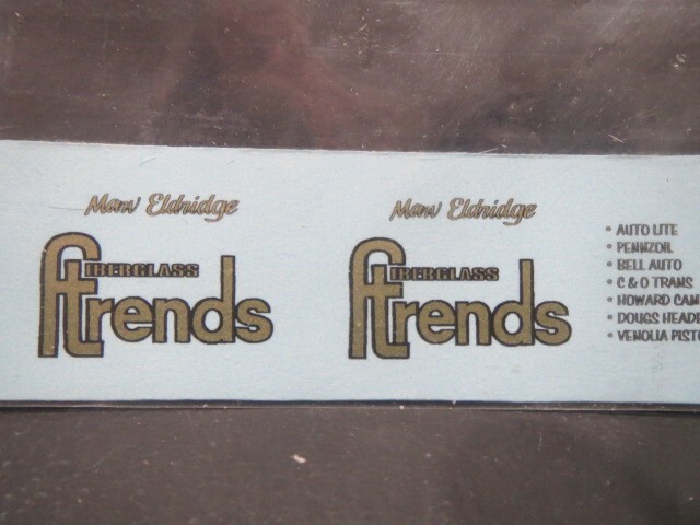 Fiberglass Trends F/C 1/25 Decal from Fremont Racing Specialties