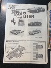 Nichimo Ferrari 365GT4/Berlinetta Boxer 1/24 Model Kit #14661