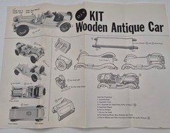 Vintage Wooden Antique Car Model Kit – 1914 Stutz Bearcat – P/N 14761 – DIY Craf