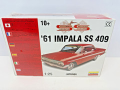 Lindberg ’61 Impala SS 409 1:25 Scale Model Kit New In Sealed Box-FAST SHIPPING!
