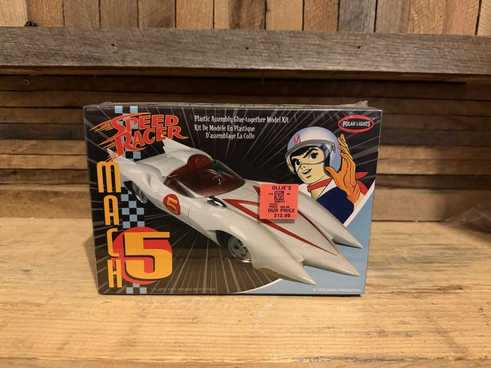 Polar Lights Speed Racer Mach 5 Plastic 1/25 Scale Model Kit SEALED