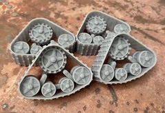 1/24 Scale: Smaller Resin Tank Track wheels For Model Car, Jeep,Midsize Truck