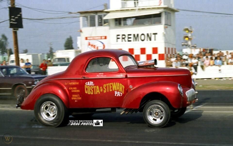 Decals – Willys Gasser of Carl Costa and Pat Stewart, Nostalgia 1967.