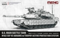 MENG 72-016 1/72 U.S. MBT M1A2 SEP V2 Abrams w/Trophy Active Protection System