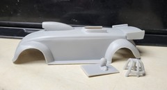1/24 scale resin 3d printed Volkswagen Beetle Roadster drag body slot car model