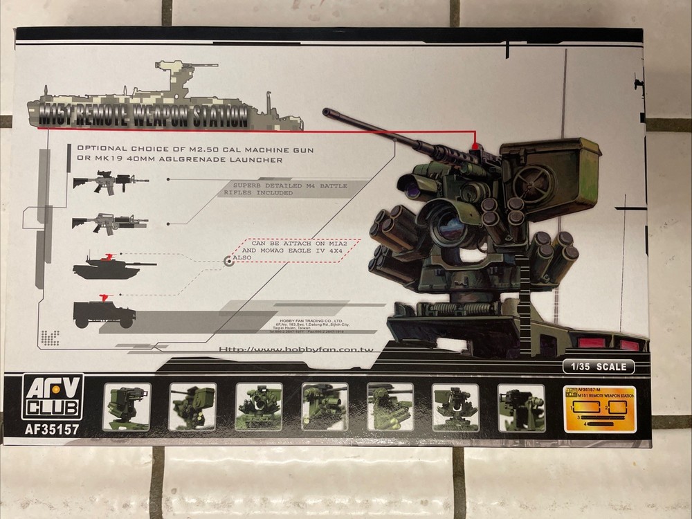 M151 Remote Weapon Station – 1/35 Scale AFV Club Unassembled Kit#AF35157