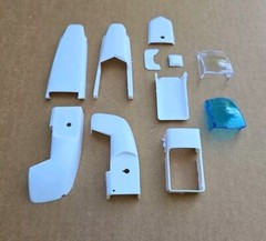 AMT 1/25 DOUBLE DRAGSTER, RAIL BODY AND RELATED PARTS
