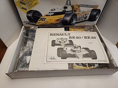 RENAULT RE 20 / RE 23 HELLER 1:12 KIT, F1 FORMULA 1 GRAND PRIX *SEALED BAGS*