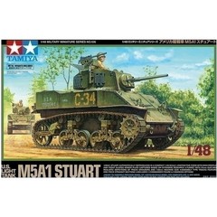 Tamiya USA TAM32606 1/48 U.S. Light Tank M5A1 Stuart Plastic Model Kit