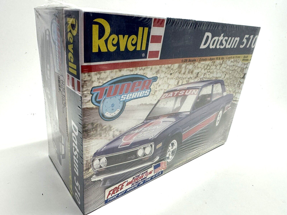 VINTAGE SEALED Revell Datsun 510 Tuner Series #85-2377 Model Car Kit 1/25 Scale