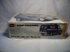 Revell POLICE VAN MODEL KIT (SEALED) 1979