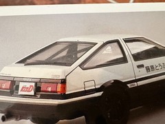 2 x Aoshima 1/24 Initial D Takumi AE86 Trueno Project-D + ROLLING CAGE VER
