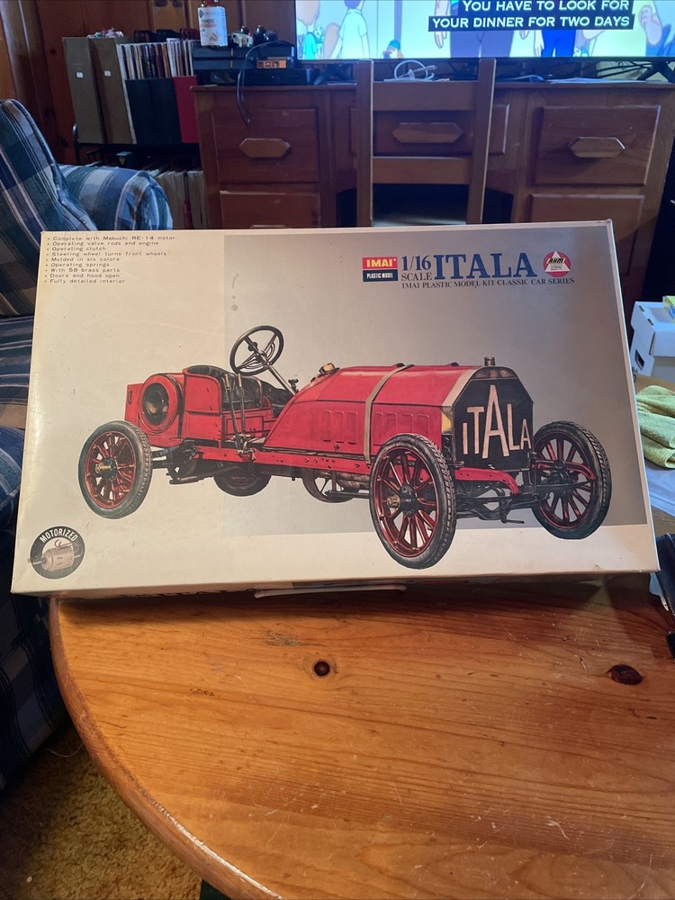 Imai 1/16 1905 Fiat Italia motorized model kit 1-782-895 Sealed
