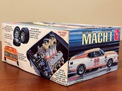 Vintage AMT ’73 Ford Mustang Mach 1 Road Racer 4-n-1 Model Kit T425 1/25 Scale