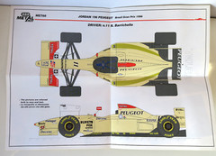 B.B.R. Metal kit 1/43 Jordan Peugeot 196 GP Australia 1996 NIB
