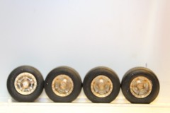 W-110 1/25 scale resin model car dirt track tires and wheels ,