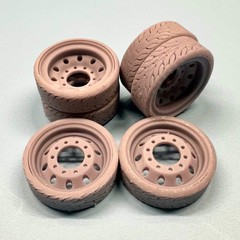 Alcoa Custom Wheels and Tires Set 1/24 1/25