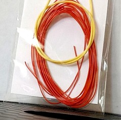 6 Feet Orange Spark Plug Wire 1/24 1/25 Scale With Yellow Boot Material