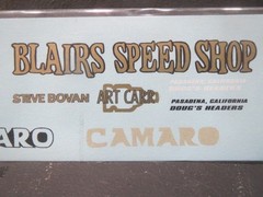 Blair’s 67/68 Camaro AWB 1/25 Decal from Fremont Racing Specialties