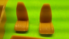 1975-76 Dodge Dart 1/25 Interior Tub Bucket Seats Dash Wheel MPC Model Car Part