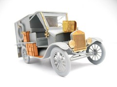 Photo-etched detailing set for scale model Ford-T 1917 Ambulance ICM 35661, 1/35