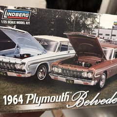 Lindberg 11254 1/25 Scale Model King 1964 Plymouth Belvedere Sealed Parts