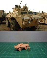 1/144 USA M1117 Armored Security Vehicle /w soldier (fine detail) Resin Kit