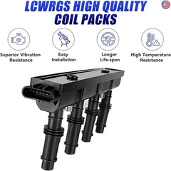 Ignition Coil Pack and Spark Plugs Fits for 1.4 Turbo Chevy Cruze Sonic Trax