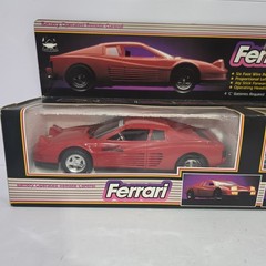New Bright 1988 FERRARI TESTAROSSA NEW BRIGHT R/C No. 209 Open Box Remote Contro