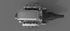 HEMI V8 Chrysler BLOWN SUPERCHARGER – 3D print 1 8 12 18 24 43 amt revell Tamiya