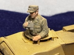 Custom Built 1/35 German Afrika Korps Panzerkampfwagen II Tank w/Commander