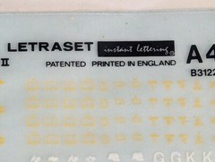 Squadron/Letraset* A4 Instant Lettering Sheet #S13780 German Armor Unit WW2 READ