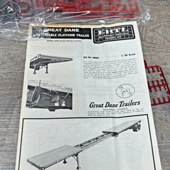 Model Semi Kit Great Dane Extendable Heavy Duty Flatbed Trailer Used