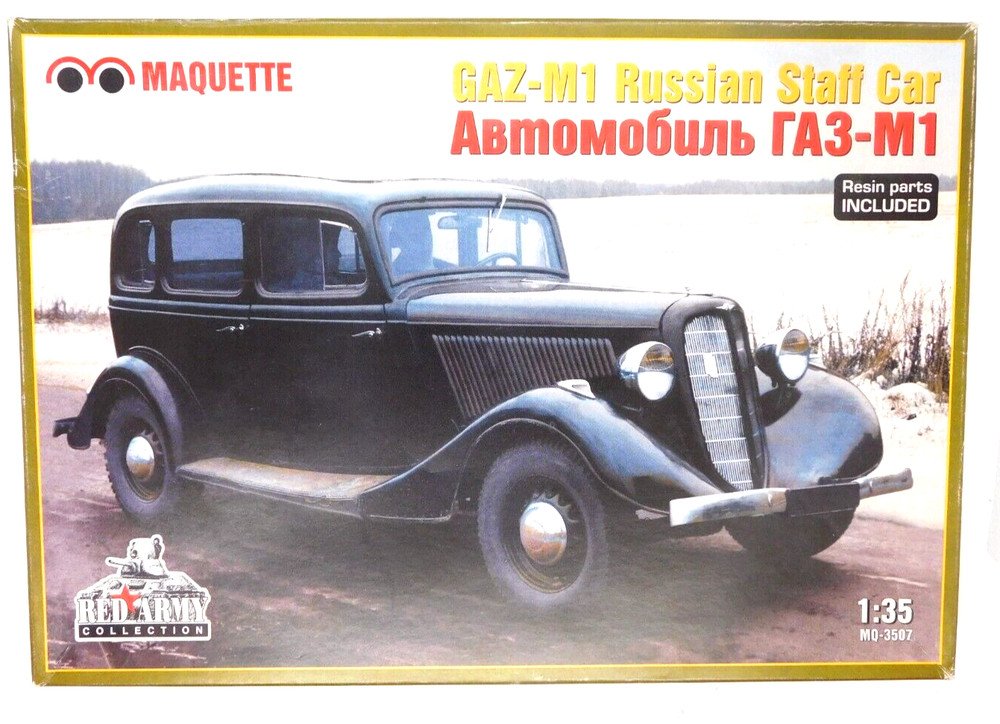 Maquette Gaz-M1 Russian Staff Car 1:35 MQ-3507 Model Kit Soviet WWII Resin 2000