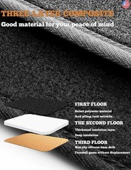 Dash Cover Mat Compatible with Toyota Camry 2007 2008 2009 2010 2011 Camry