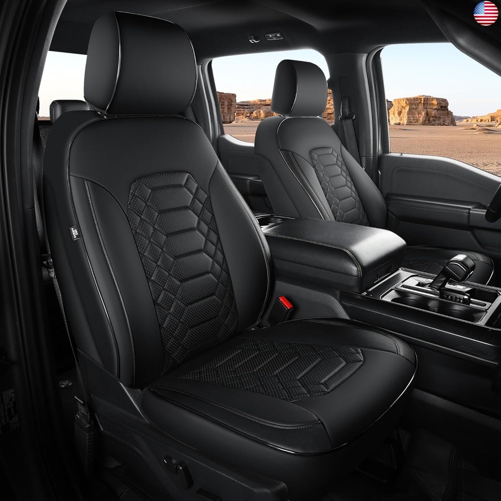 F150 Seat Covers Full Set – Pickup Truck Seat Protectors for Ford 2015-2026