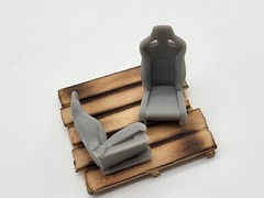 Recaro Sportster Seats For 1/24 And 1/25 Scale Model Cars (Set of 2)