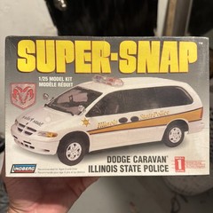 Lindberg Dodge Caravan Illinois State Police Car 1/25 Model Kit New Sealed