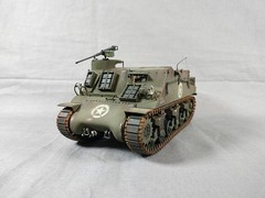 Built 1/35 M7 variant US Army Prime Mover with M1a1 155mm towed howitzer