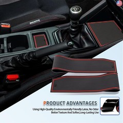 WRX Door Slot Mats for 2022-2025 Subaru WRX Accessories 12PCS/Sets Non-Slip