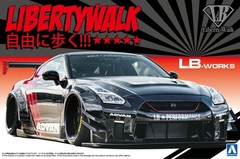 Aoshima 1/24 Liberty Walk(13)Model Car Kit LB Works Nissan GT-R R35 Type 2 Ver2