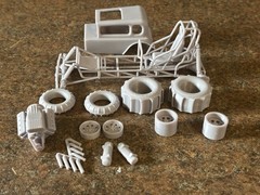 1/25 Resin 3d Printed Mud Racer Model Kit Unpainted Unassembled
