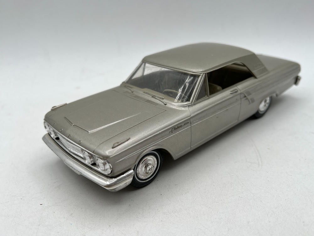 1964 Silver Ford Fairlane 500 Sports Coupe Dealer Promo Model Car
