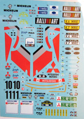 Decalpool 1/24 Scale Lancer Evo 2 Sweden 1995 Decal Sheet DP260 for Hasegawa